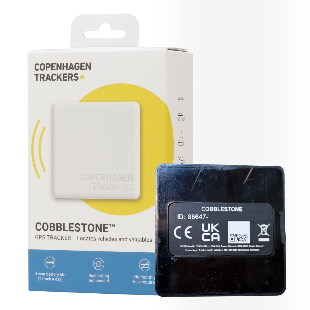 Copenhagen Trackers Cobblestone med förpackning på vit bakgrund